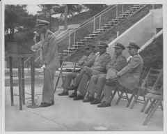 1963 JUN - Naval Radio Station Lewes DE - standup ceremony LT WMP at lectern - June 1963.JPG (1904295 bytes)